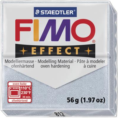 Pâte Fimo 56 g Effect pailletée - Argent - 8020.812