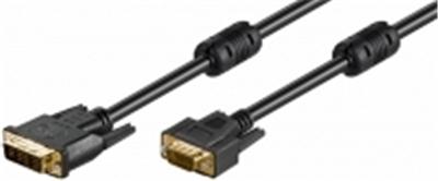 CABLE DVI-i vers VGA 15HD Fiches plaqué Or blindé 10 m