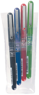 Pilot - Stylo Tubulaire Bx-v5 - Pochette De 4