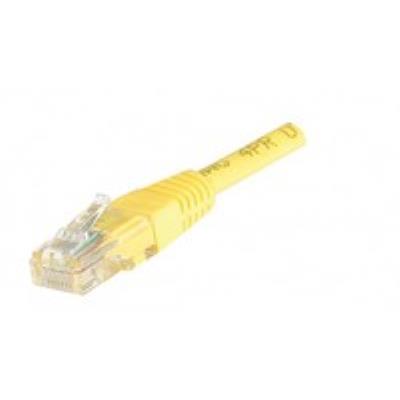 Cordon RJ45 patch UTP CAT 5e Jaune - 15 m