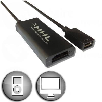 Adaptateur mhl micro usb mâle   hdmi femelle