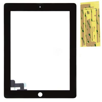 Vitre Tactile + Colle Adhésive Double Face Pour iPad 2 Noir