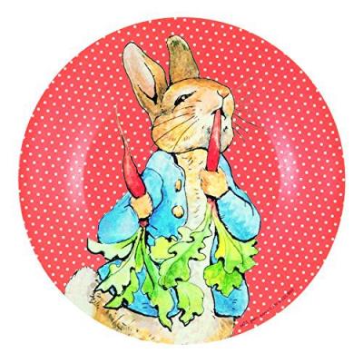 Assiette à dessert rouge peter rabbit
