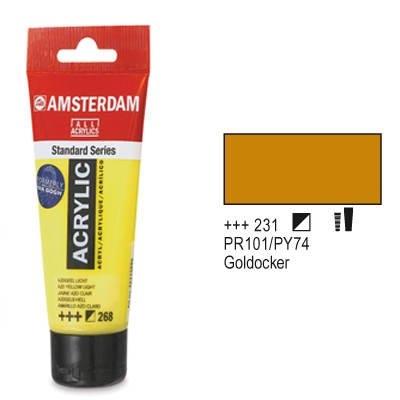 Amsterdam acrylique couleur 120ml tube or ocre talens 21164231