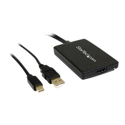 StarTech.com Mini DisplayPort naar HDMI Adapter met USB-audio videoconverter - zwart