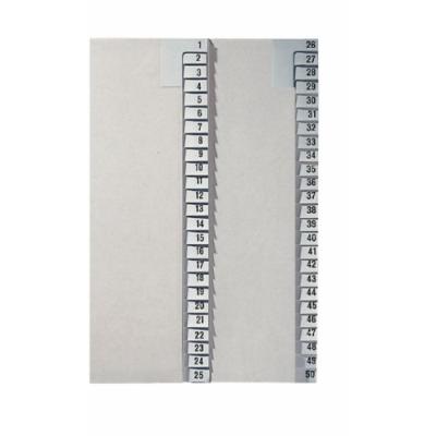 Esselte-leitz 13810085 série de registres 1-25 a4 en papier 25 feuilles (gris)