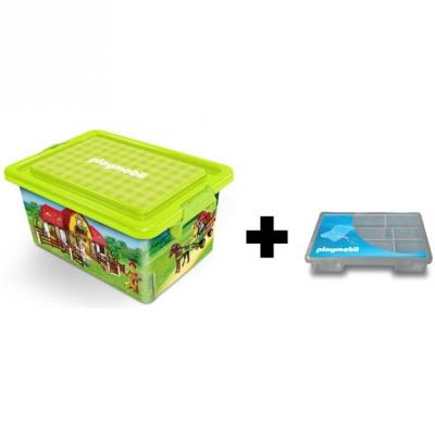 Playmobil lot de 2 boîtes en plastique - ferme my note deco 064663