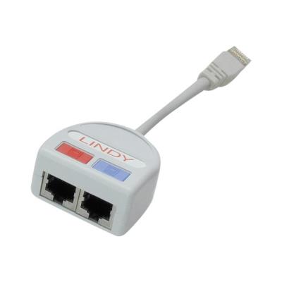 Lindy STP Port Doubler, 1 x 10Base-T to 1 x Voice/Token Ring to 1 Port - netwerksplitser