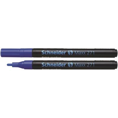 Marqueur peinture double pointe 271 1 et 2 mm (bleu) schneider 127103