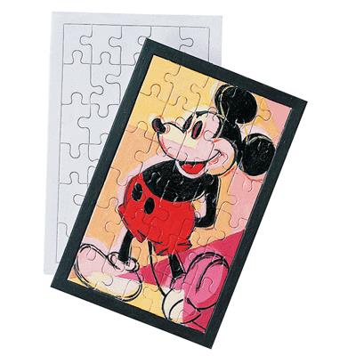 PW INTERNATIONAL Puzzle blanc 30 pieces a decorer - Lot de 10 