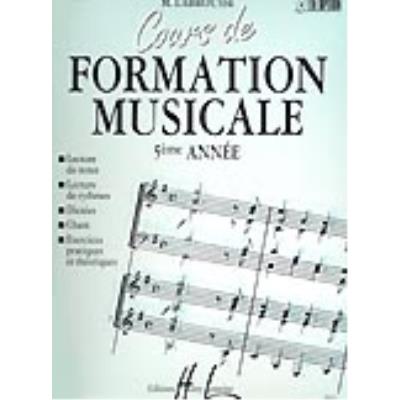 Méthodes et pédagogie LEMOINE LABROUSSE MARGUERITE - COURS DE FORMATION MUSICALE VOL.5 Formation musicale - solfège