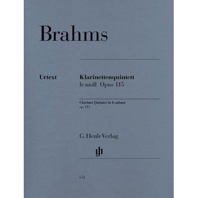 Partitions classique HENLE VERLAG BRAHMS J. - CLARINET QUINTET IN B MINOR OP. 115 FOR CLARINET, 2 VIOLINS, VIOLA AND VIOLONCELLO Musique de chambre