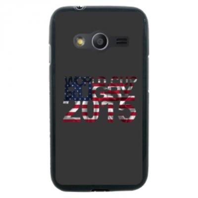 Coque Souple en gel pour Samsung Galaxy Trend 2 Lite avec impression États-Unis et logo rugby WCR 20