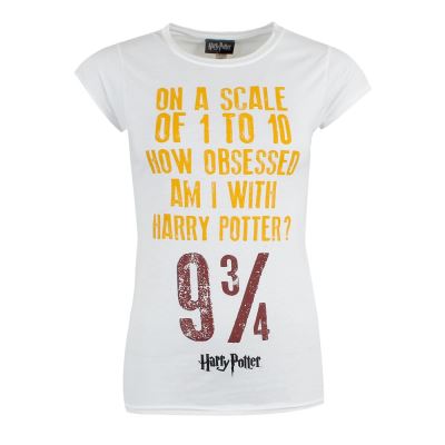 Harry Potter T-shirt Obsessed Femme Blanc