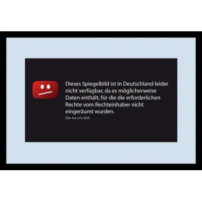 Empire Merchandising 631787 Miroir avec cadre plastique et texte amusant en allemand 20 x 30 cm