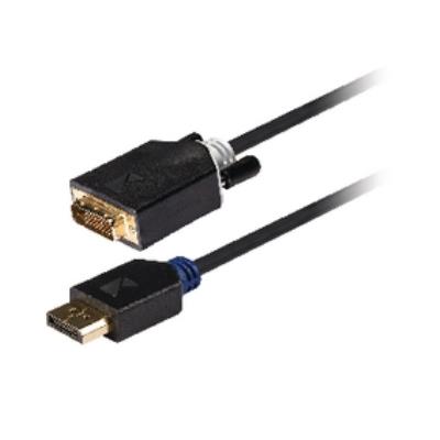 Câble displayport vers dvi, displayport mâle vers mâle dvi-d, 2m, gris könig