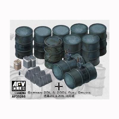 Maquette fûts d'essence de 20 l et 200 l allemands 2ème guerre mondiale afv club