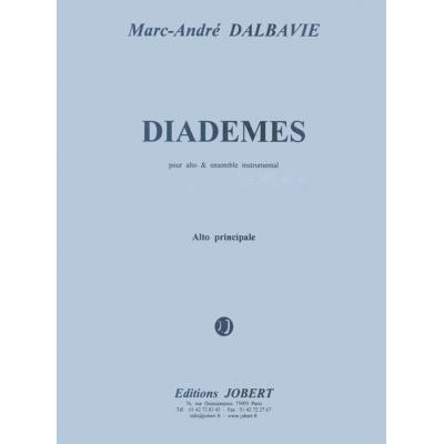 Partitions classique JOBERT DALBAVIE MARC-ANDRE - DIADEMES - PARTIE D'ALTO SOLO Musique de chambre