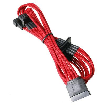Bitfenix - Alchemy Red - Cordon d'alimentation gainé - Molex vers 4x SATA - 20 cm (coloris rouge)