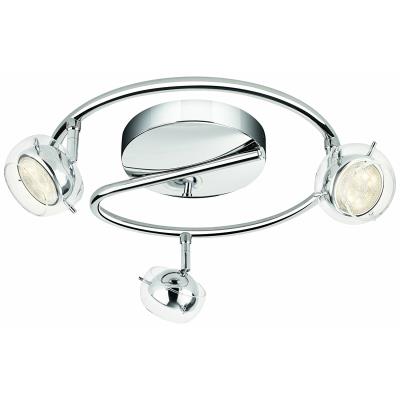 Suspension et Lustre Philips 532291116 - Plafonnier Led Spirale Cypress Aluminium