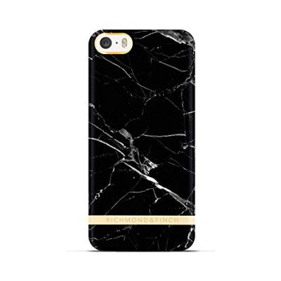 Richmond & Finch IP5-064 Coque Motif Marble Glossy pour iPhone 5/5S/SE Noir