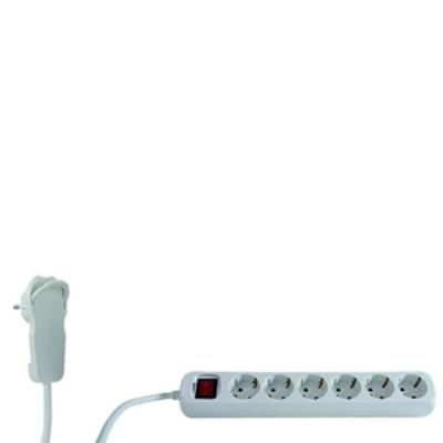 Rev multiprise smart 6-fach 2m blanc