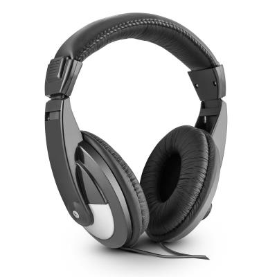 SkyTec SH120 Casque de DJ 105dB en similicuir câble 3m avec adaptateur