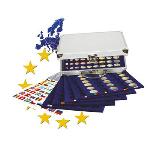 Mallette en aluminium pour 30 séries complètes de 1 cent à 2 €