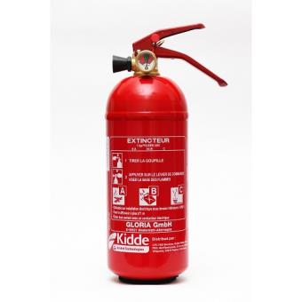 Ferretelix® Lot De 2 Extincteurs ABC 1 Kg Puissance + Support Voiture – Idéal Maison, Bateau, Caravane, Barbecue (Millésime 2025)