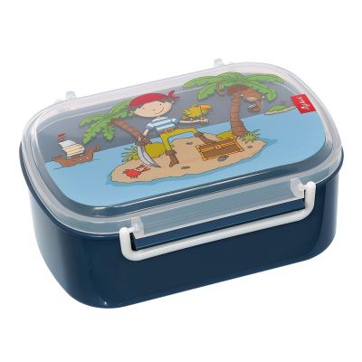 SIGIKID Garçon, Boîte à Goûter avec Motifs Colorés, Sammy Samoa, Bleu, 25004