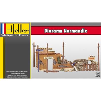 Maquette monuments : Diorama ruines Normandie Heller