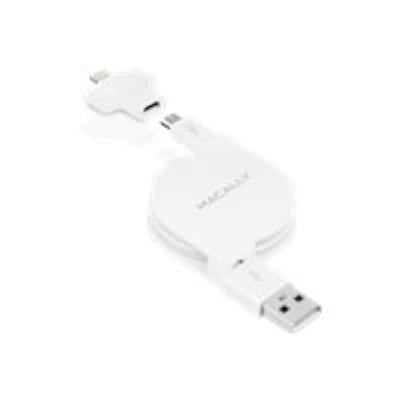 Macally DualSync - cable kit - Lightning / USB - 50 cm