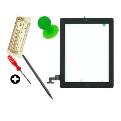Ecran Vitre Tactile pour iPad 2 Noir + Outils