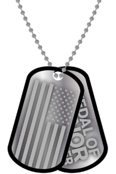 Medal Of Honor pendentif Dog Tag Stamped Pair