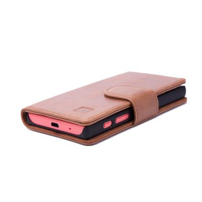 Étui Cuir Luxe Sony Xperia Z5 Compact -Premium- par 32nd® - Châtaigne