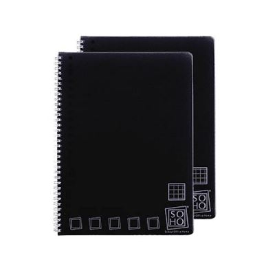 SOHO Collegeblok ruit sp 23r noir 2 pièces
