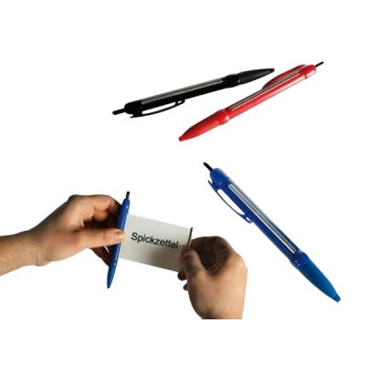 Stylo triche bannière déroulante bloc note caché pour tricher blanc