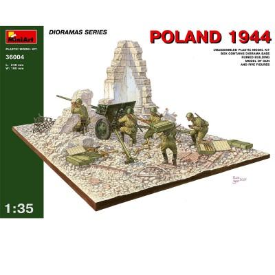 Mini Art - Diorama 1/35 avec figurines : Artillerie soviétique Pologne 1944