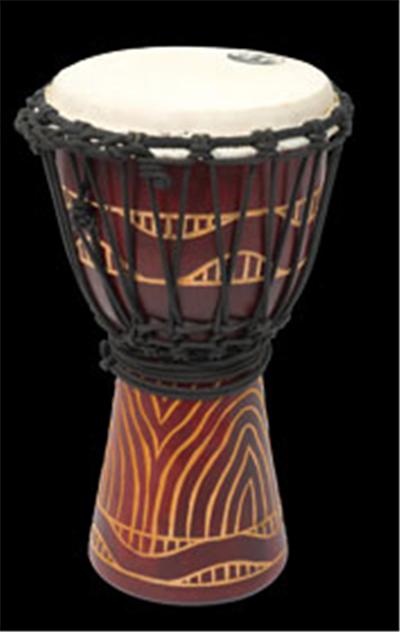 TANGA DJEMBE 10 ROUGE SCULPTE