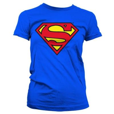 SUPERMAN - T-Shirt Shield - GIRL - Blue (M)