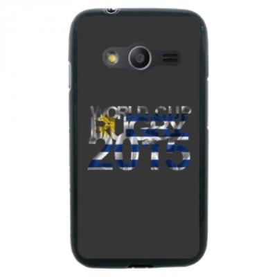 Coque Souple en gel pour Samsung Galaxy Trend 2 Lite avec impression Uruguay et logo rugby WCR 2015