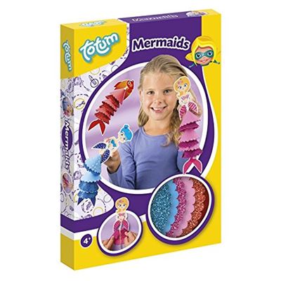 TOTUM Kit Créatif - Mermaids - Crée Tes Sirènes, TO021068, A4