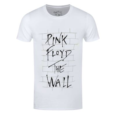 Pink Floyd T-Shirt The Wall & Logo Homme Blanc - Taille XL