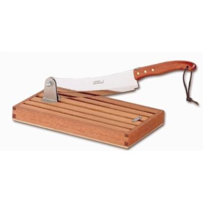 CLAUDE DOZORME 1.60.021.51 COUPE PAIN LAGUIOLE MANCHE BOIS EXOTIQUE + RAMASSE MIETTE
