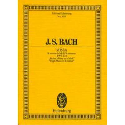 Partitions classique EULENBURG BACH J.S. - MASS IN B MINOR - CONDUCTEUR POCHE - BACCALAUREAT 2012 Format poche