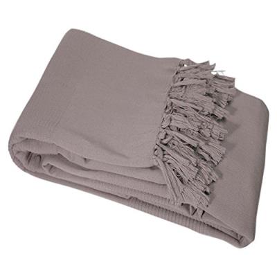 Nuances du monde 3006691 jeté de fauteuil lana taupe