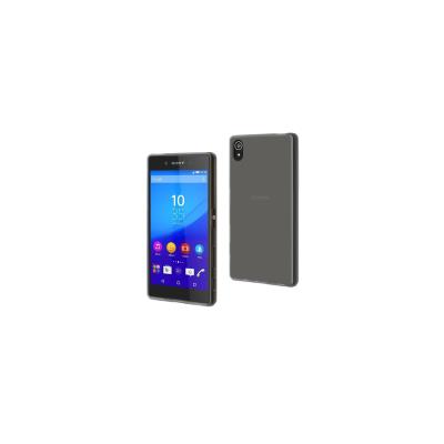 Muvit MFX Minigel - Achterzijde behuizing voor mobiele telefoon - donker rookkleurig - voor Sony XPERIA Z5