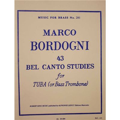 43 Bel canto Studies - Marco Bordogni - Tuba