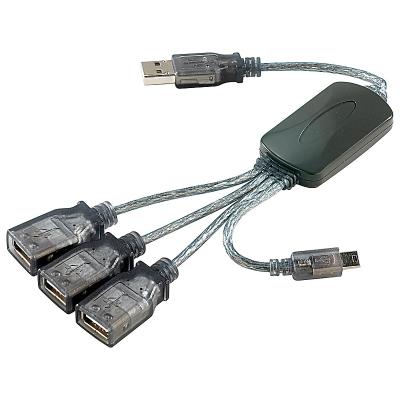 Hub Pieuvre 3 ports USB 2.0 + 1 port Micro USB