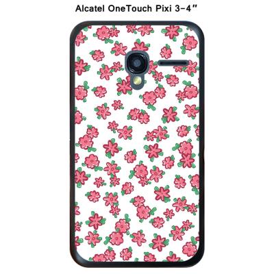 Coque Alcatel OneTouch PIXI 3 - 4'' - T'ites fleurs du jour
